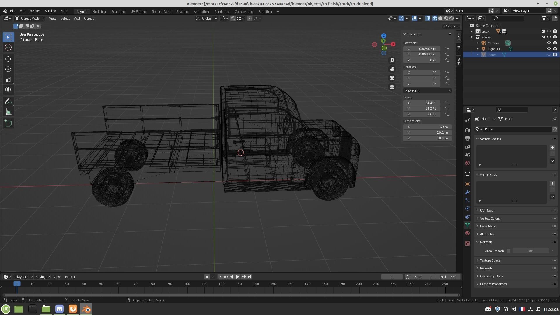 Oldschool truck 3D model_27