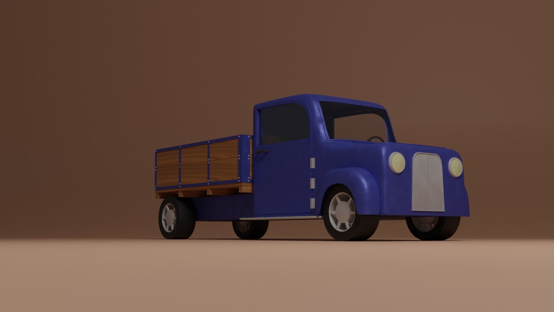 Oldschool truck 3D model_10