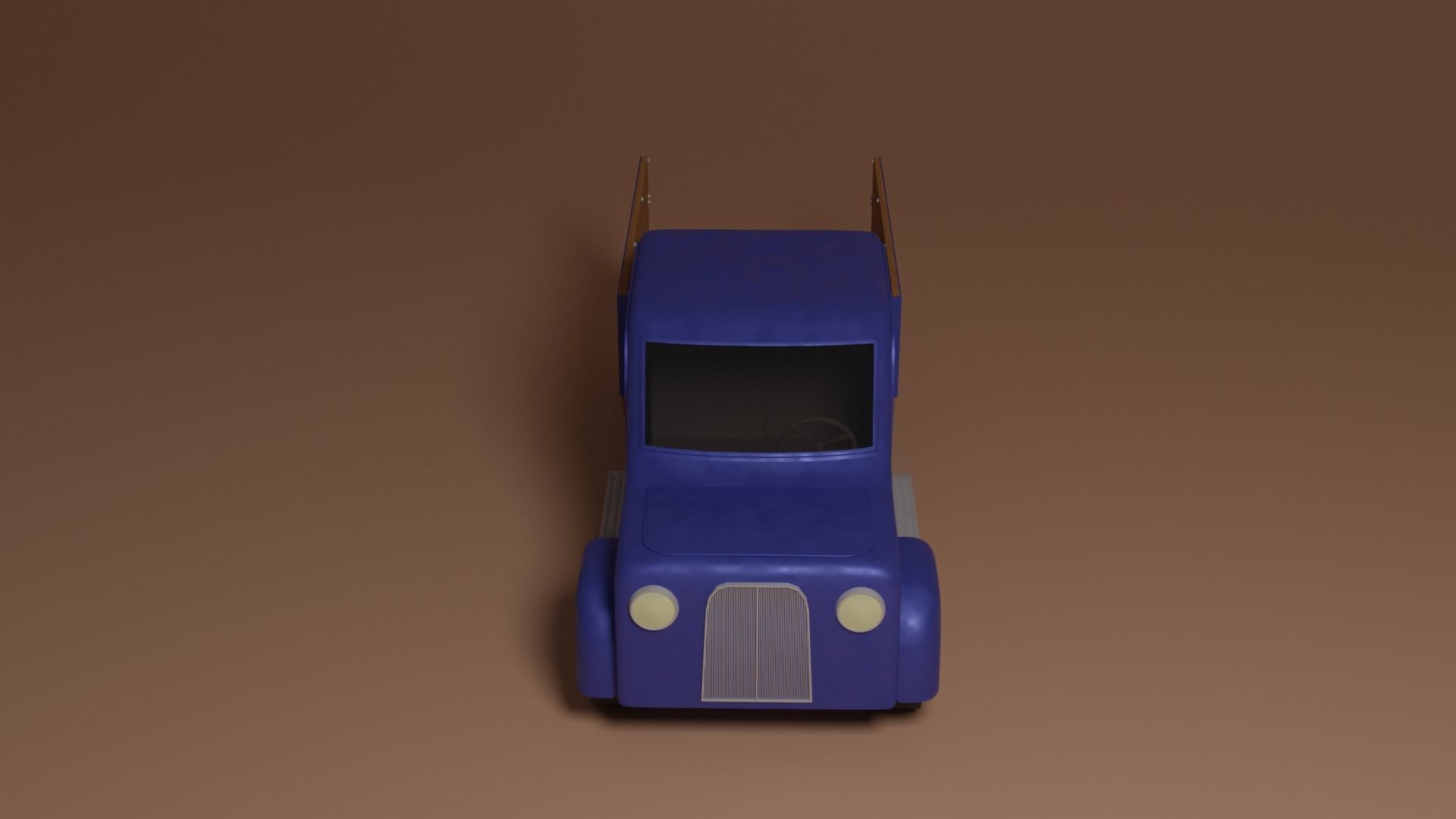 Oldschool truck 3D model_2