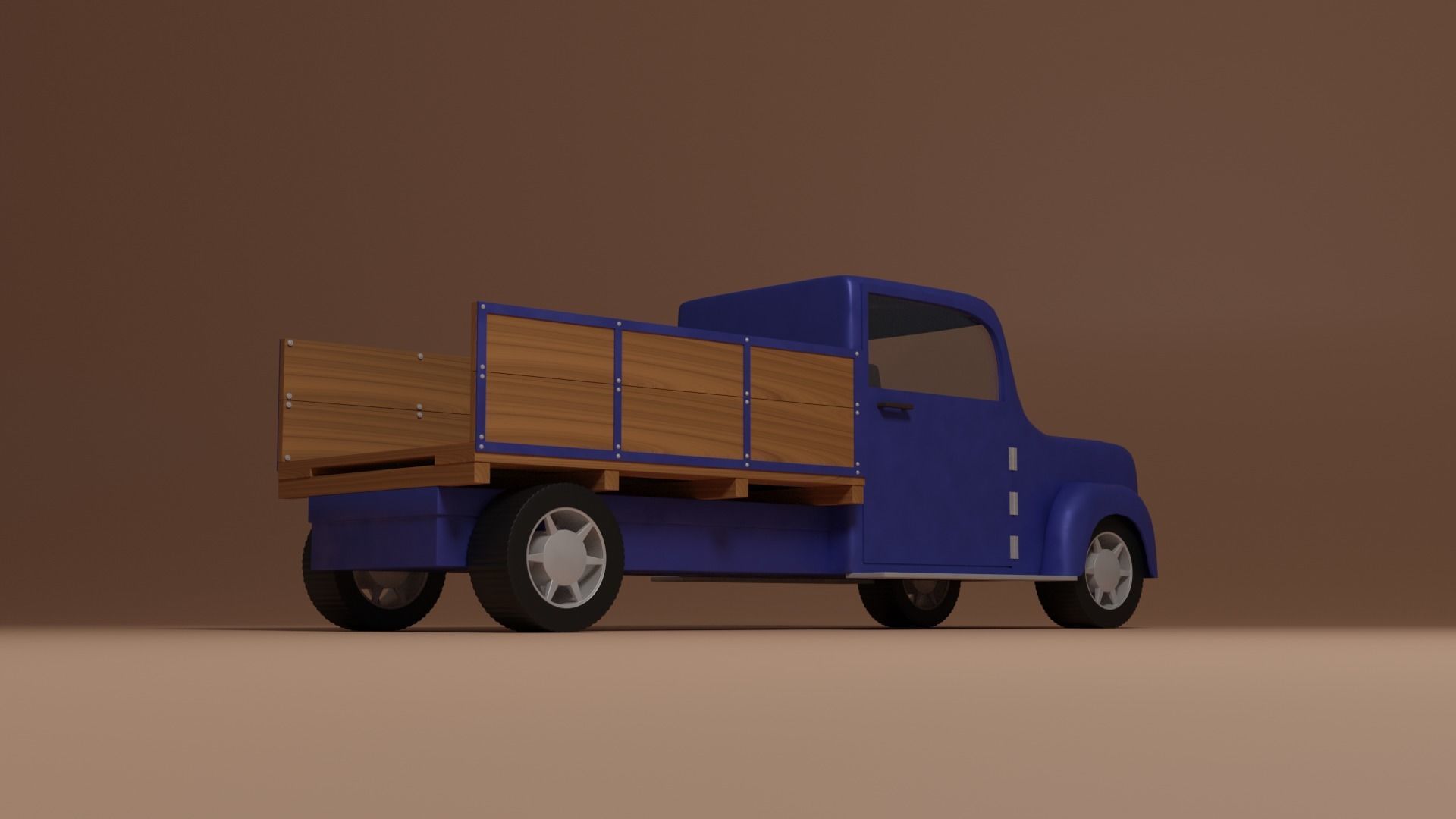 Oldschool truck 3D model_16