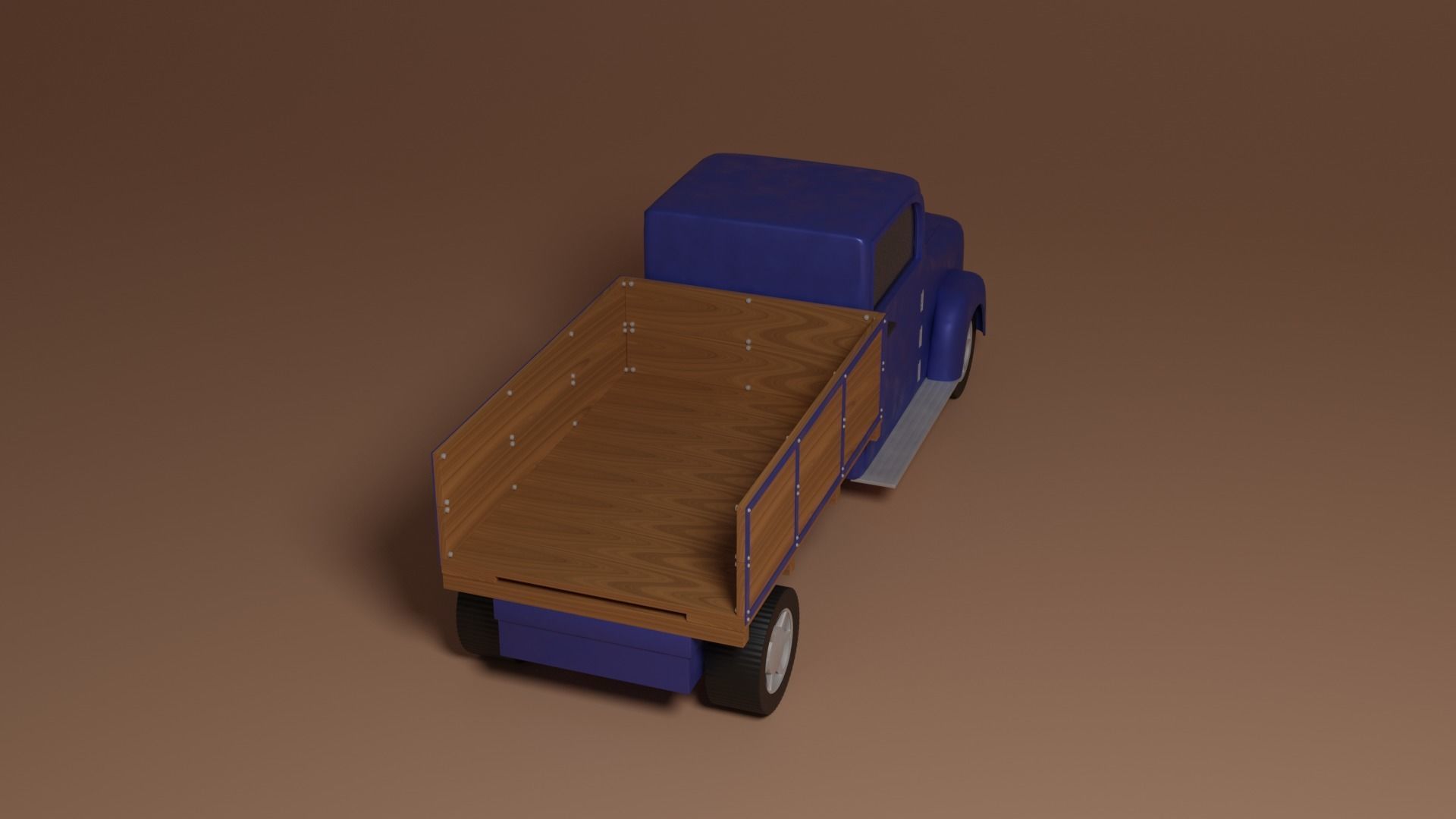 Oldschool truck 3D model_6