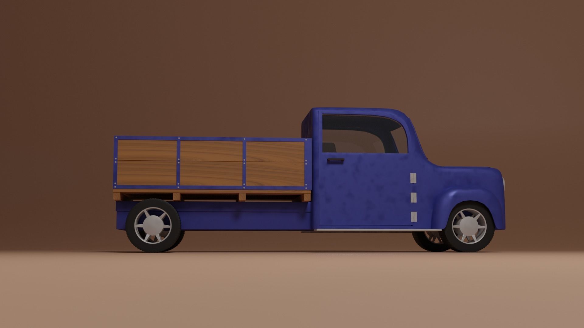 Oldschool truck 3D model_17