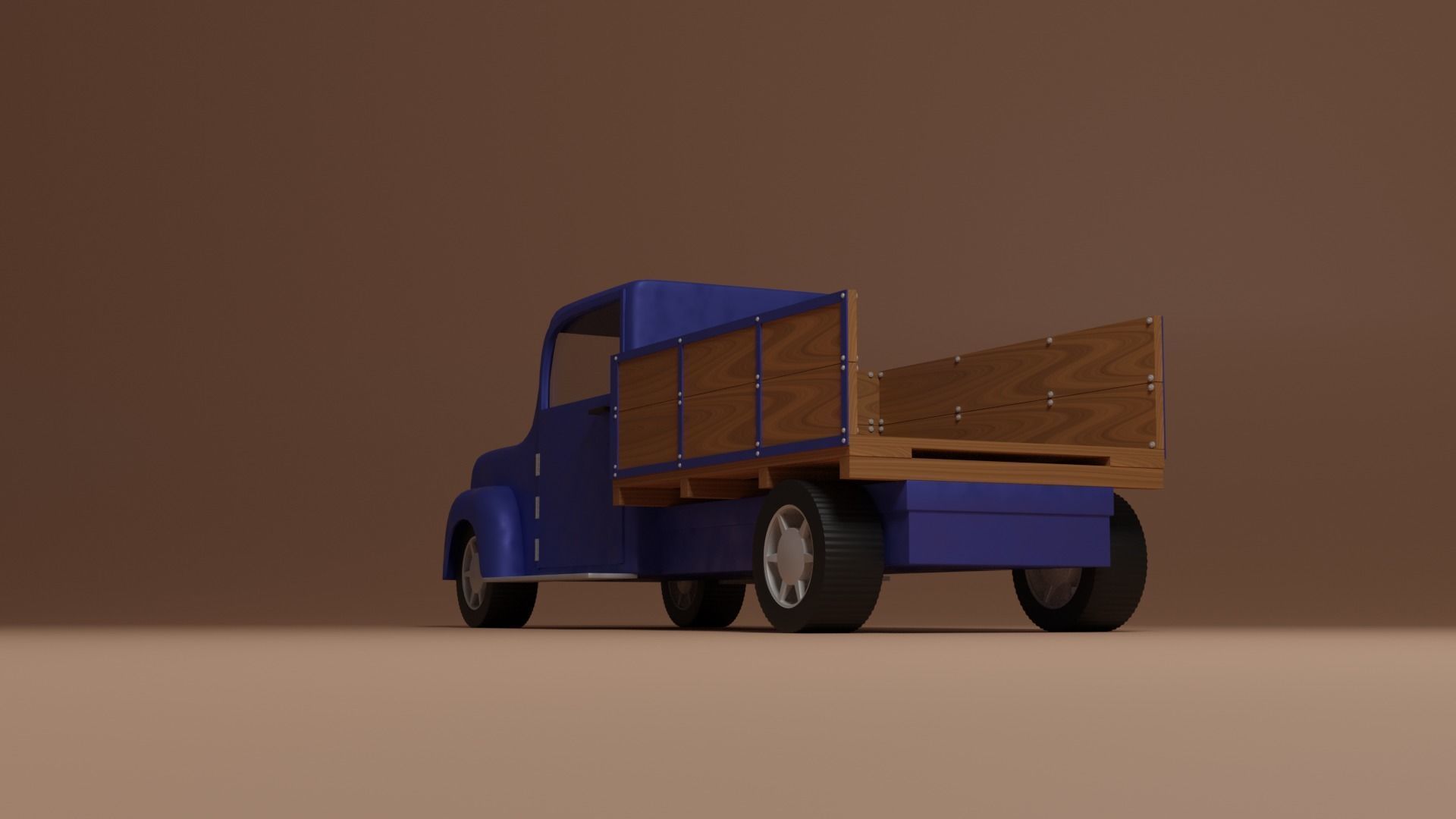 Oldschool truck 3D model_14
