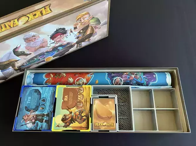 Flick of Faith Board Game Organizer Insert 3D print model