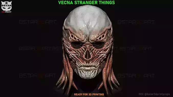Vecna Mask - Stranger Things Cosplay 3D print model