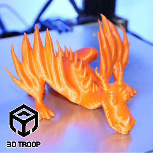 BIG EYED DRAGON 3D print model