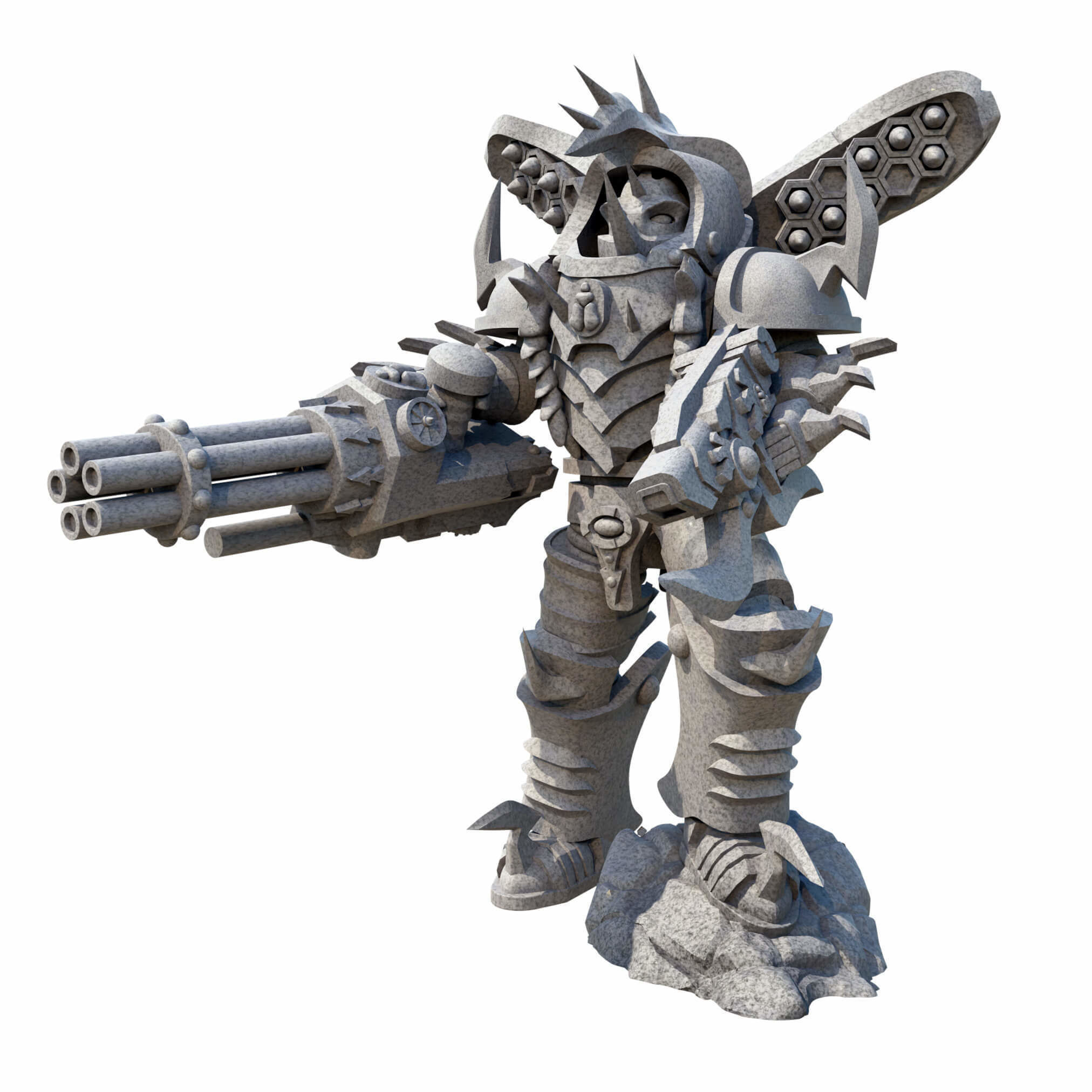 Beetle Occult Terminators With Varied Weapon Options And Poses 3D print model_3