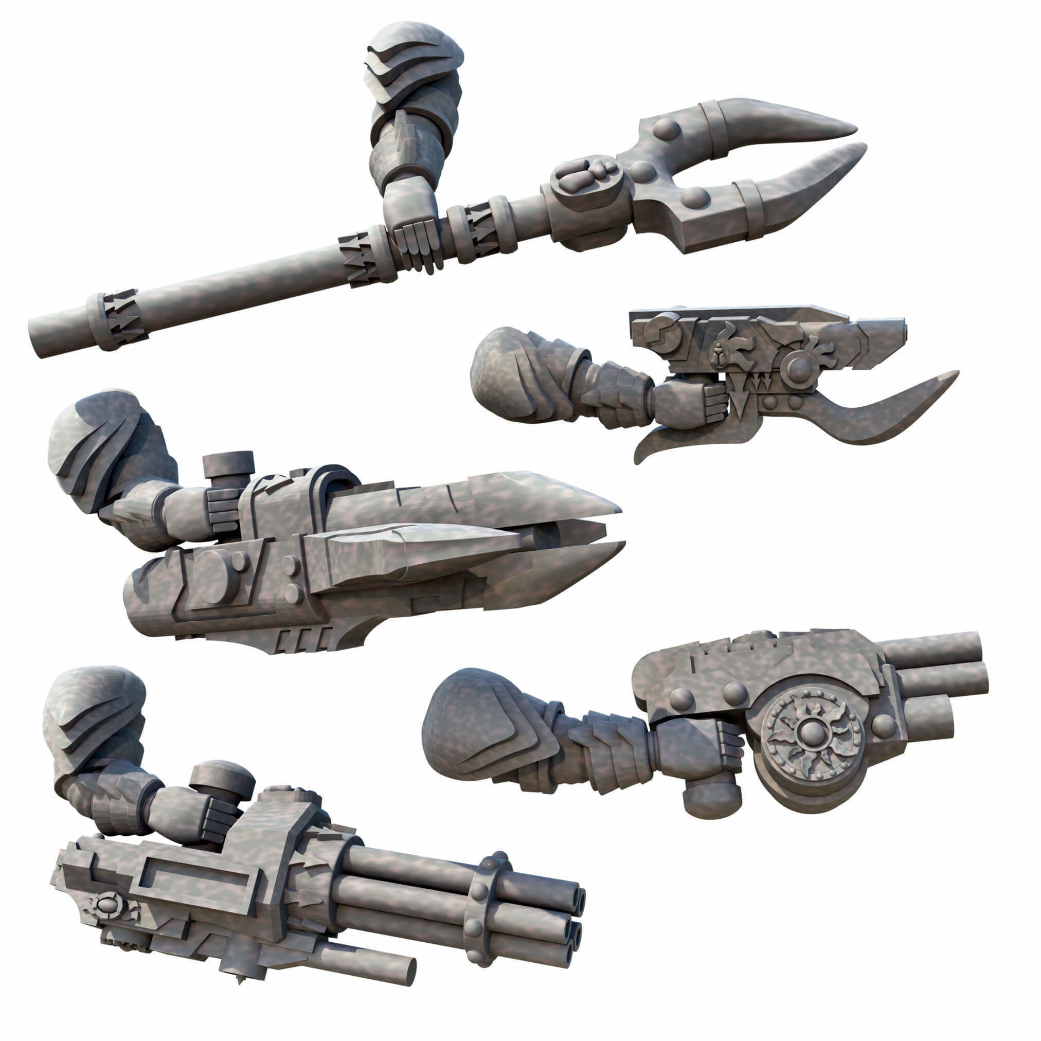 Beetle Occult Terminators With Varied Weapon Options And Poses 3D print model_5