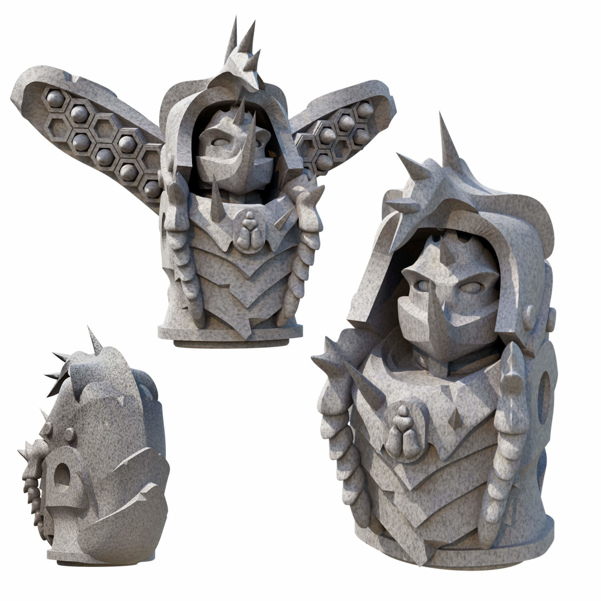 Beetle Occult Terminators With Varied Weapon Options And Poses 3D print model_18