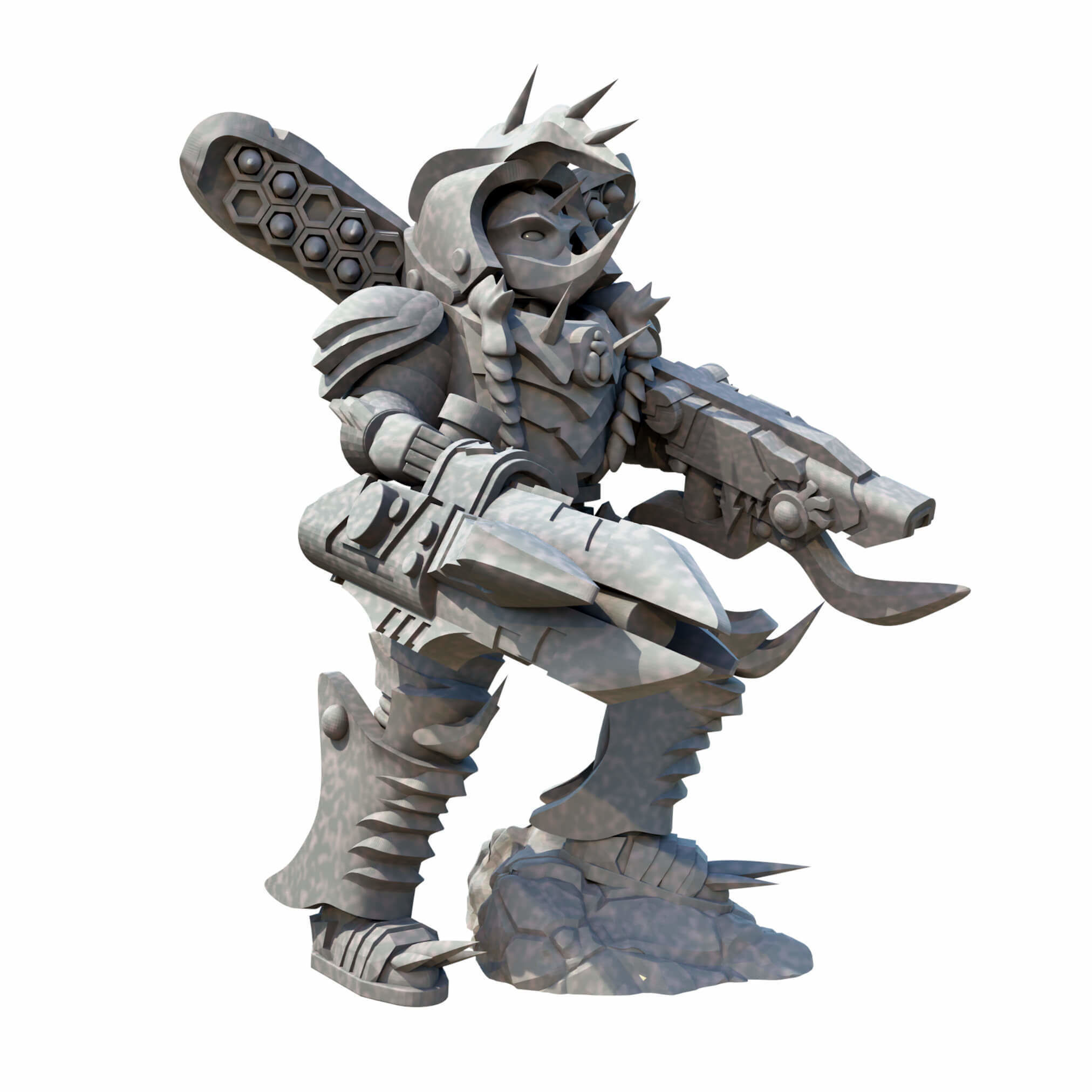 Beetle Occult Terminators With Varied Weapon Options And Poses 3D print model_8