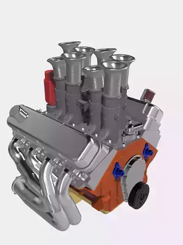 Kinsler Injected Big Block Chev uneven stacks N Magneto