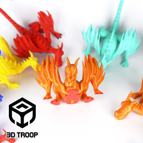 ARTICULATED DRAGON 3D print model
