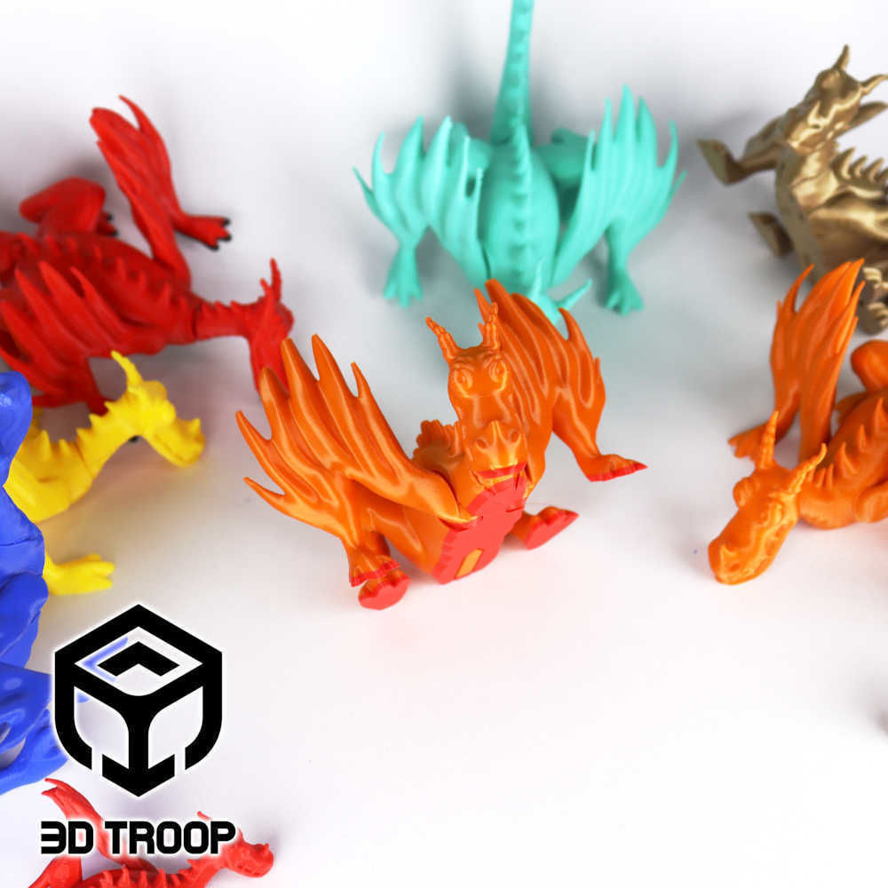 ARTICULATED DRAGON 3D print model_2