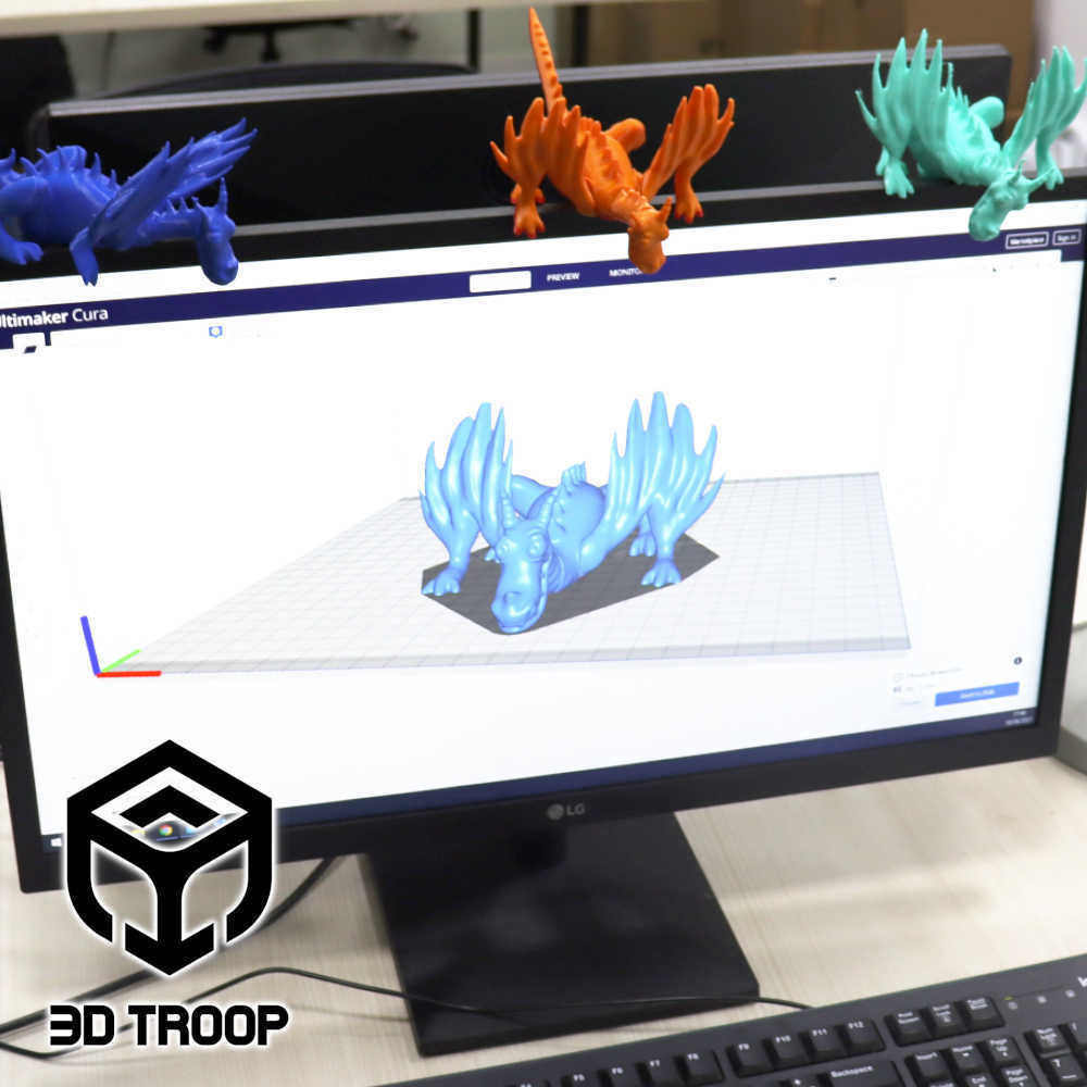ARTICULATED DRAGON 3D print model_1
