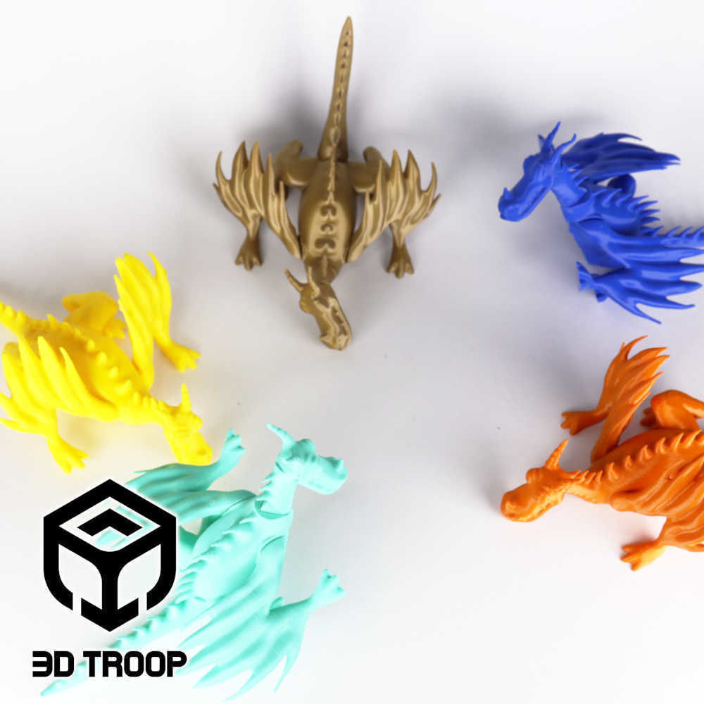 ARTICULATED DRAGON 3D print model_5