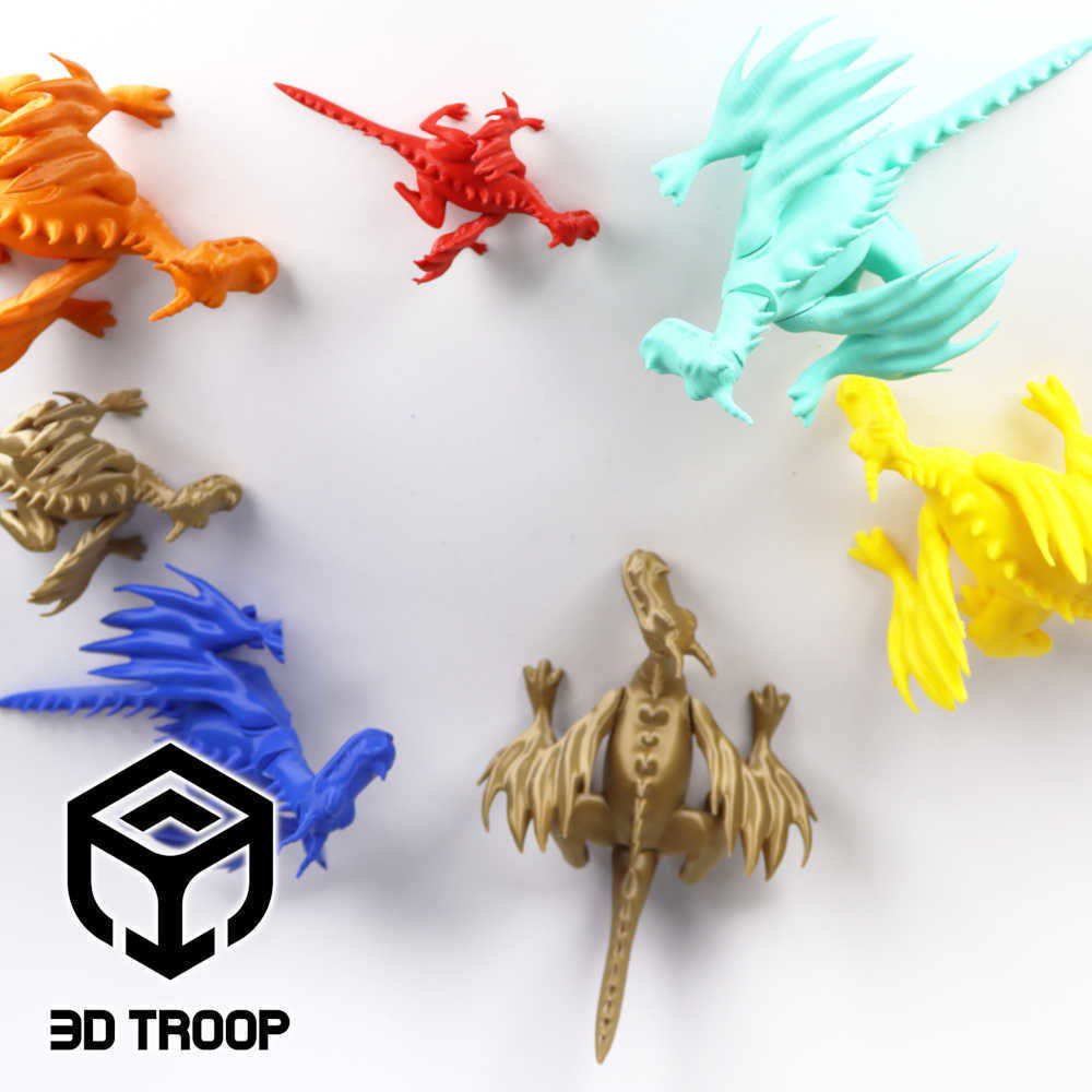 ARTICULATED DRAGON 3D print model_7