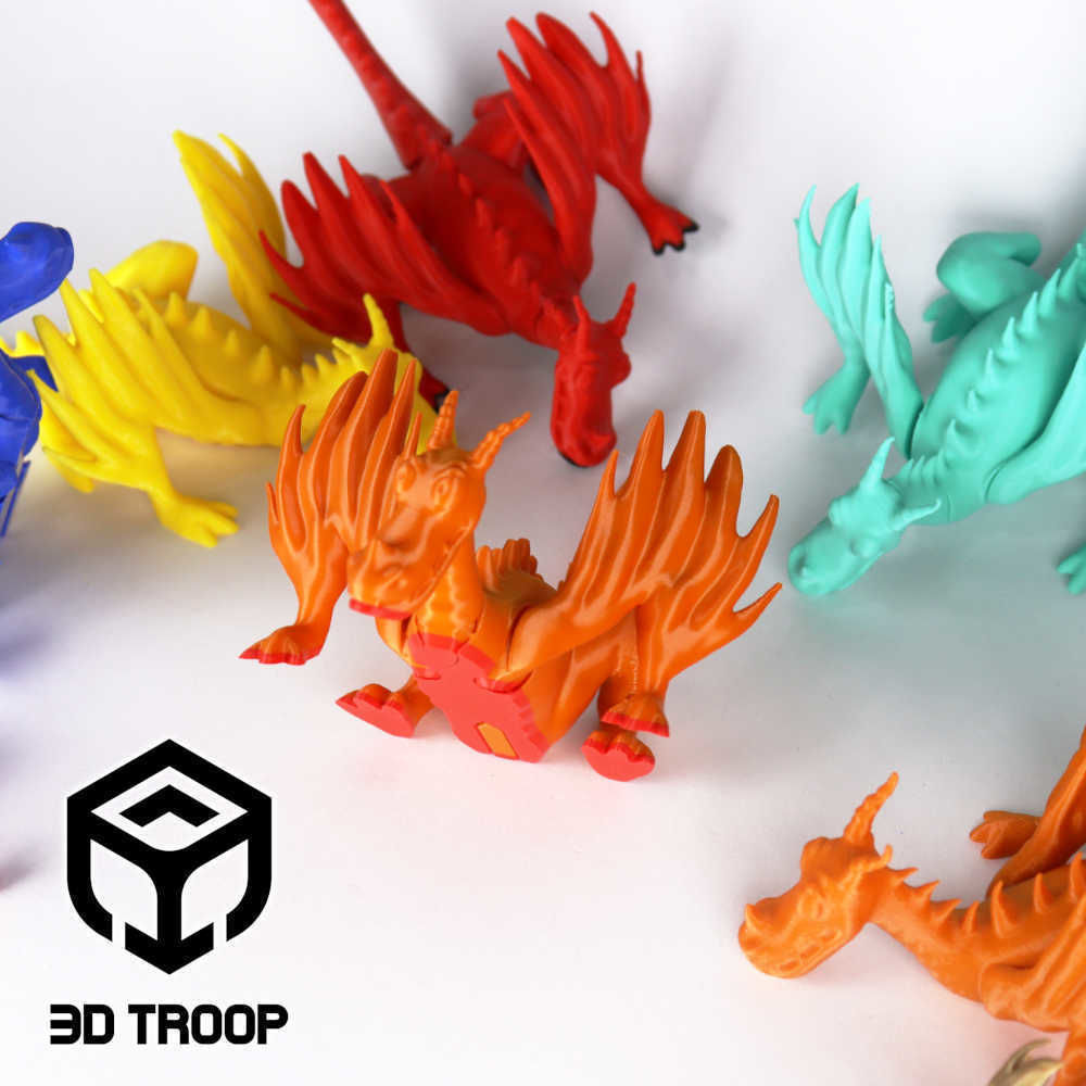 ARTICULATED DRAGON 3D print model_8