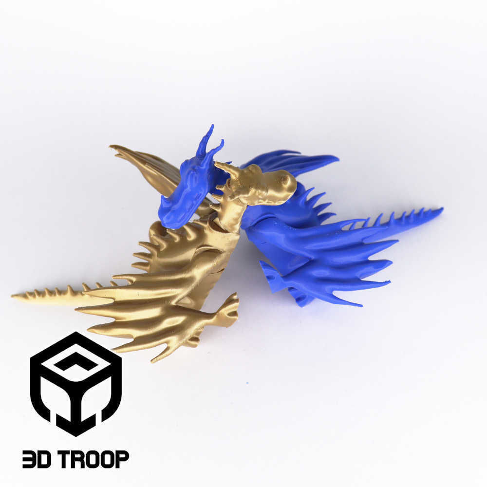 ARTICULATED DRAGON 3D print model_4