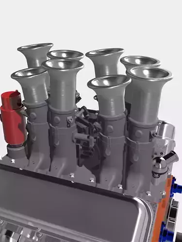 Kinsler Injection Intake Manifold N Magneto 3D print model