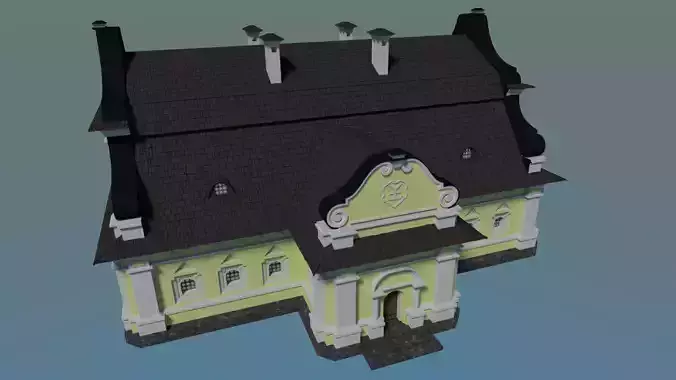 Ukrainian Baroque House I Yellow