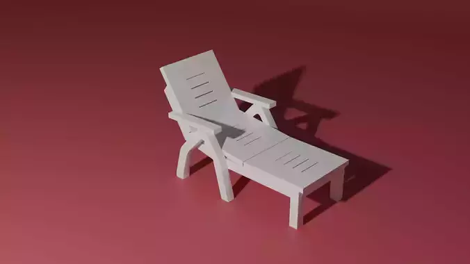 Plastic beach chair