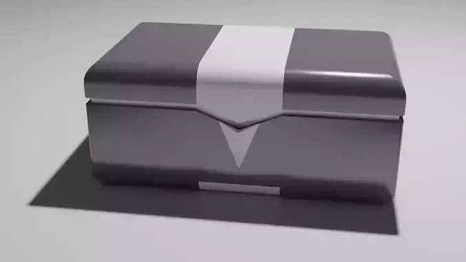Future Chest 3D Model Free low-poly 3D model