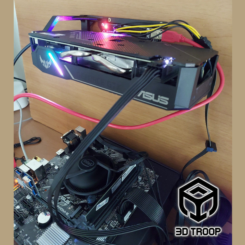 GPU RISER EXTERNAL SUPPORT 3D print model_2