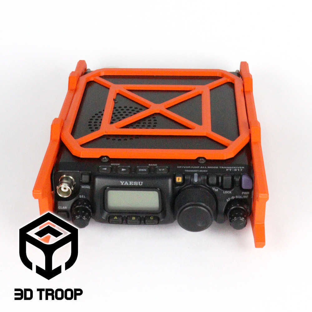 TRANSCEIVER FT-817 FT-818 PROTECTION FRAME 3D print model_2