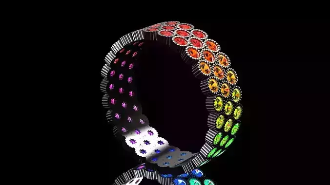 spring color ring 3D print model