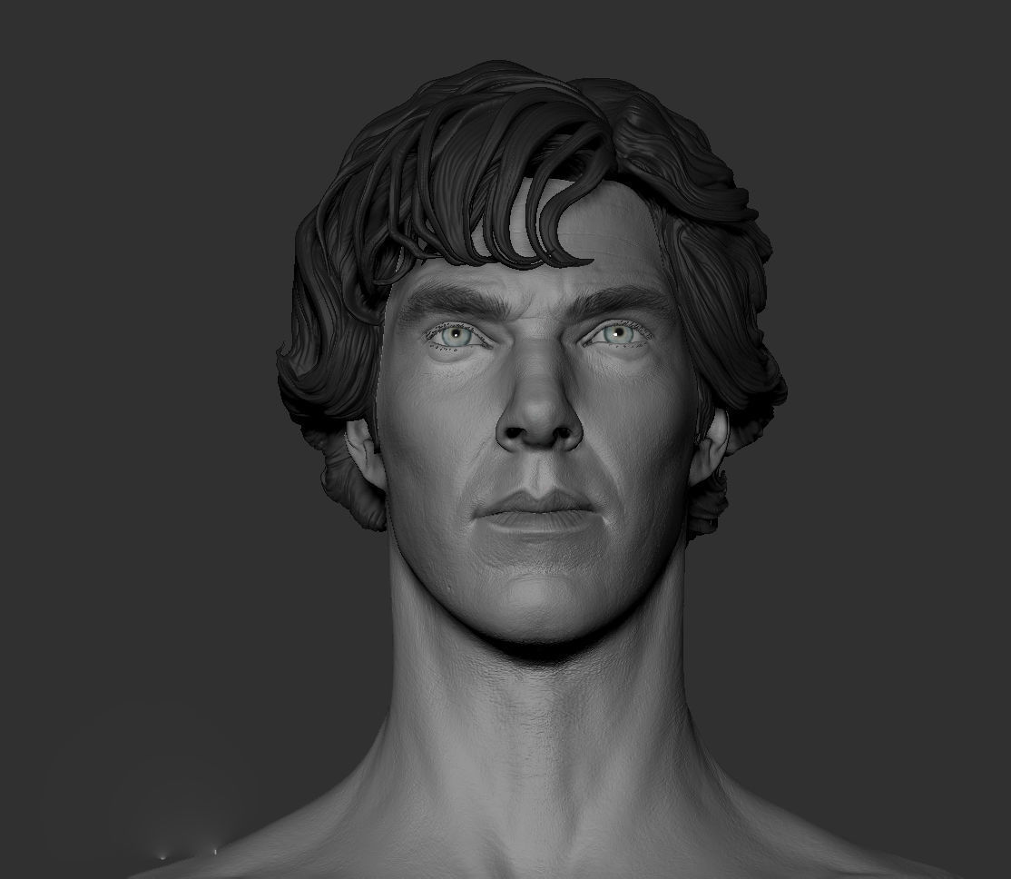 Sherlock Head Low-poly 3D model_2
