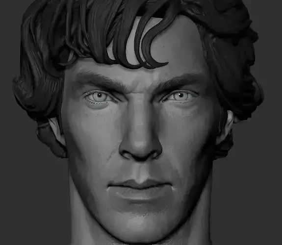 Sherlock Head Low-poly 3D model