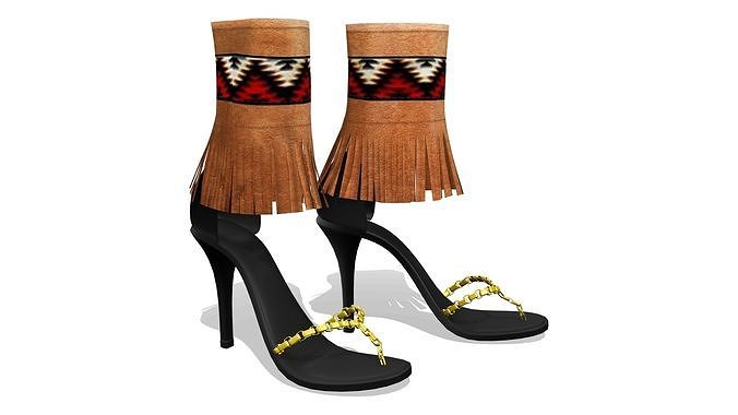 Native High Heel Shoes Low-poly 3D model