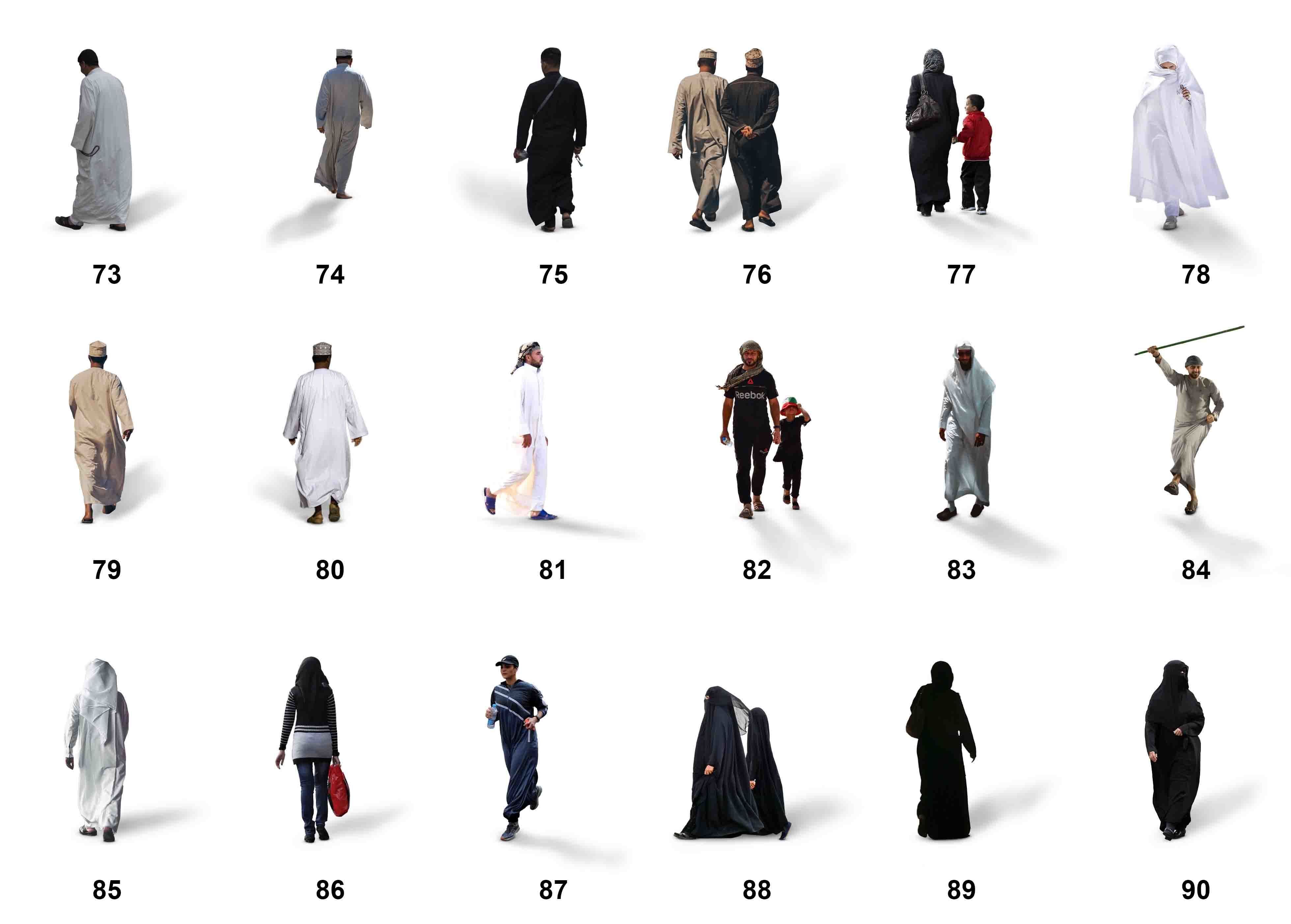 150 PNG and PSD Arabian people Full HD CUTOUT Pack 3D model_8