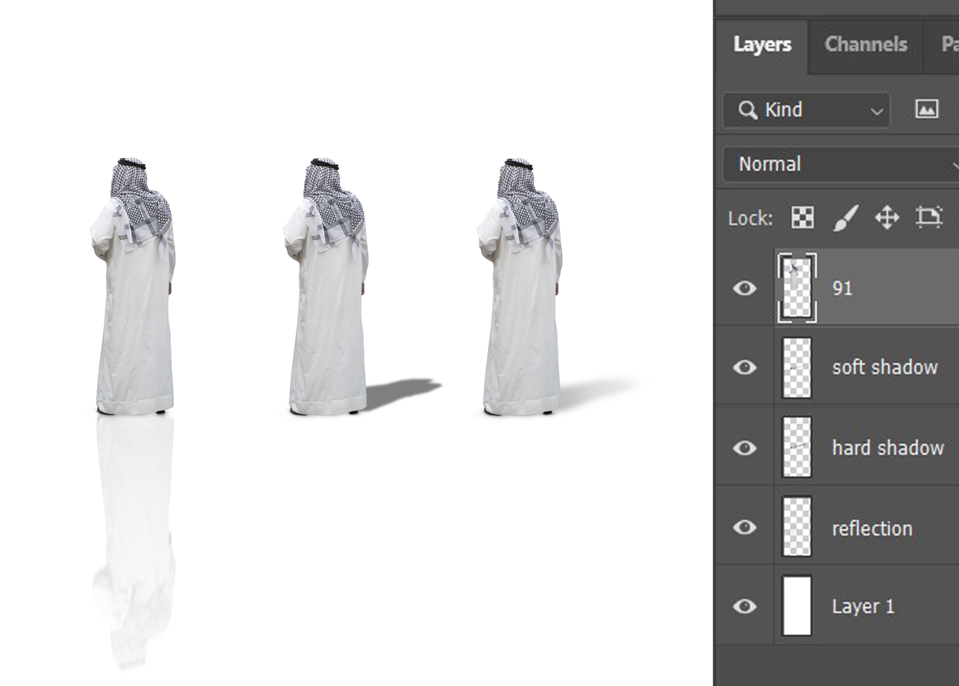 150 PNG and PSD Arabian people Full HD CUTOUT Pack 3D model_2