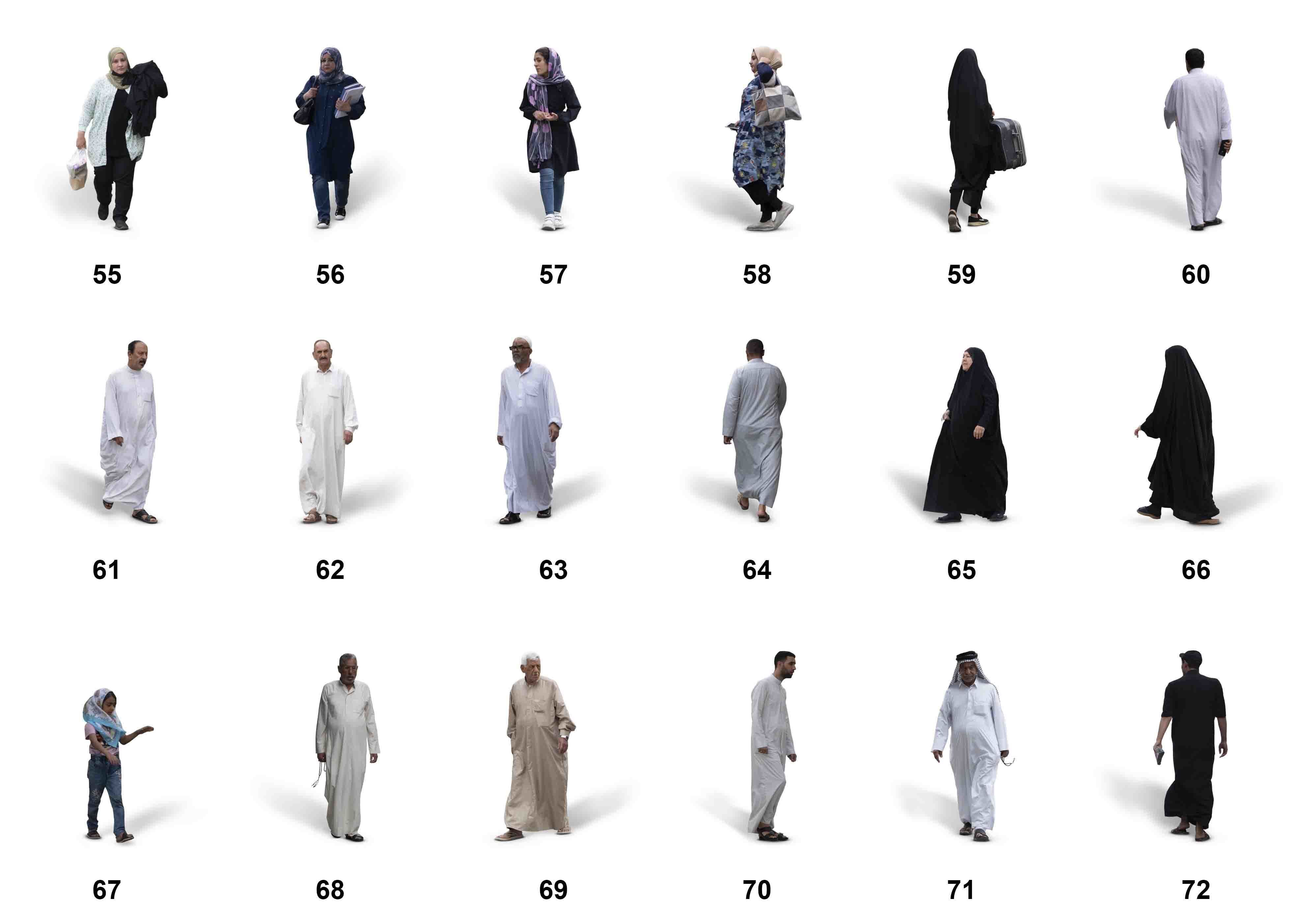 150 PNG and PSD Arabian people Full HD CUTOUT Pack 3D model_7