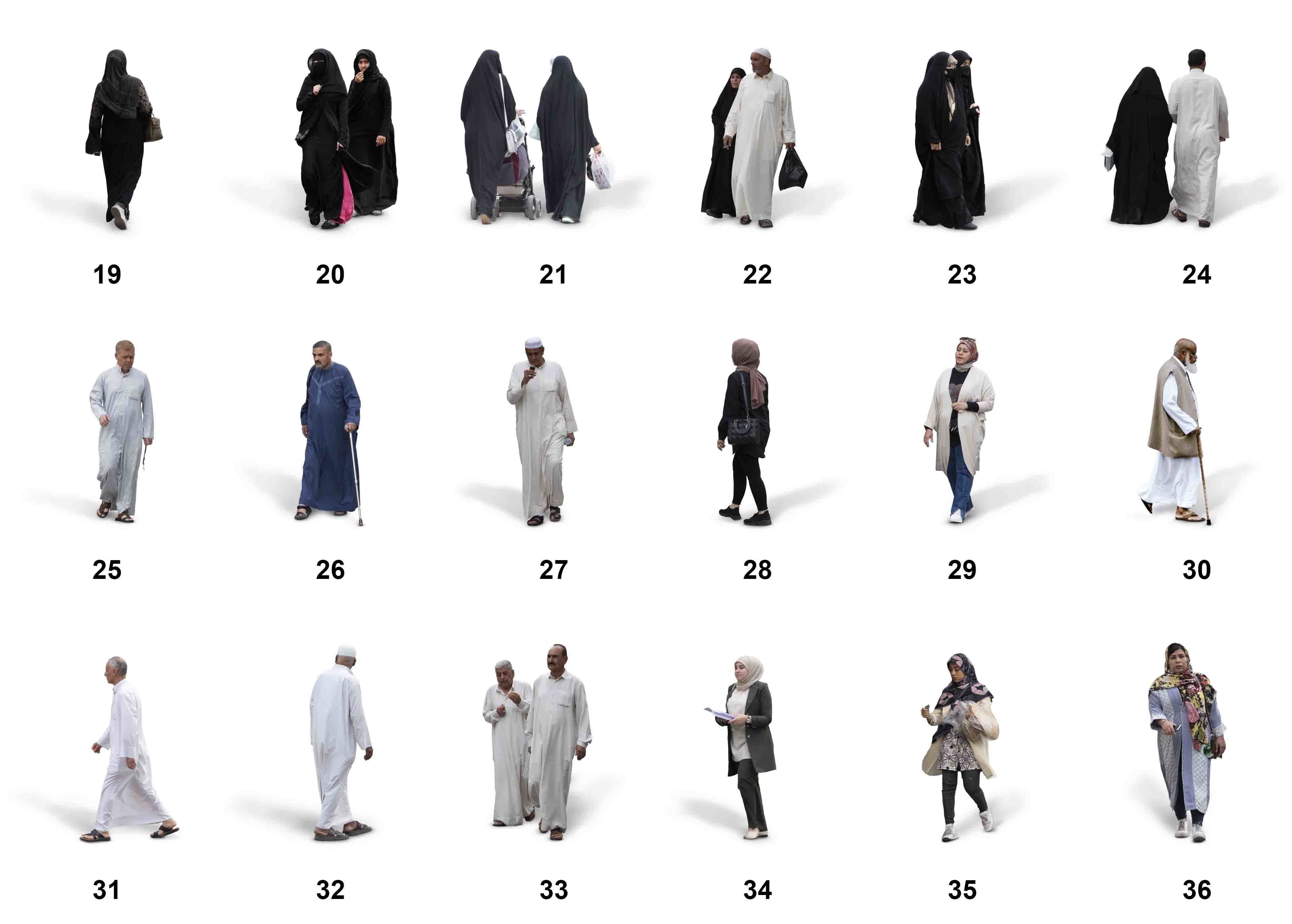 150 PNG and PSD Arabian people Full HD CUTOUT Pack 3D model_5