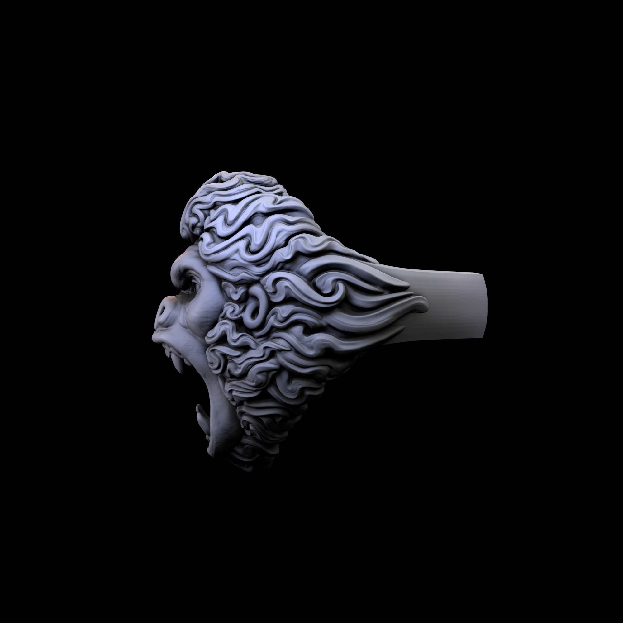 Ring Gorilla 3D print model_2