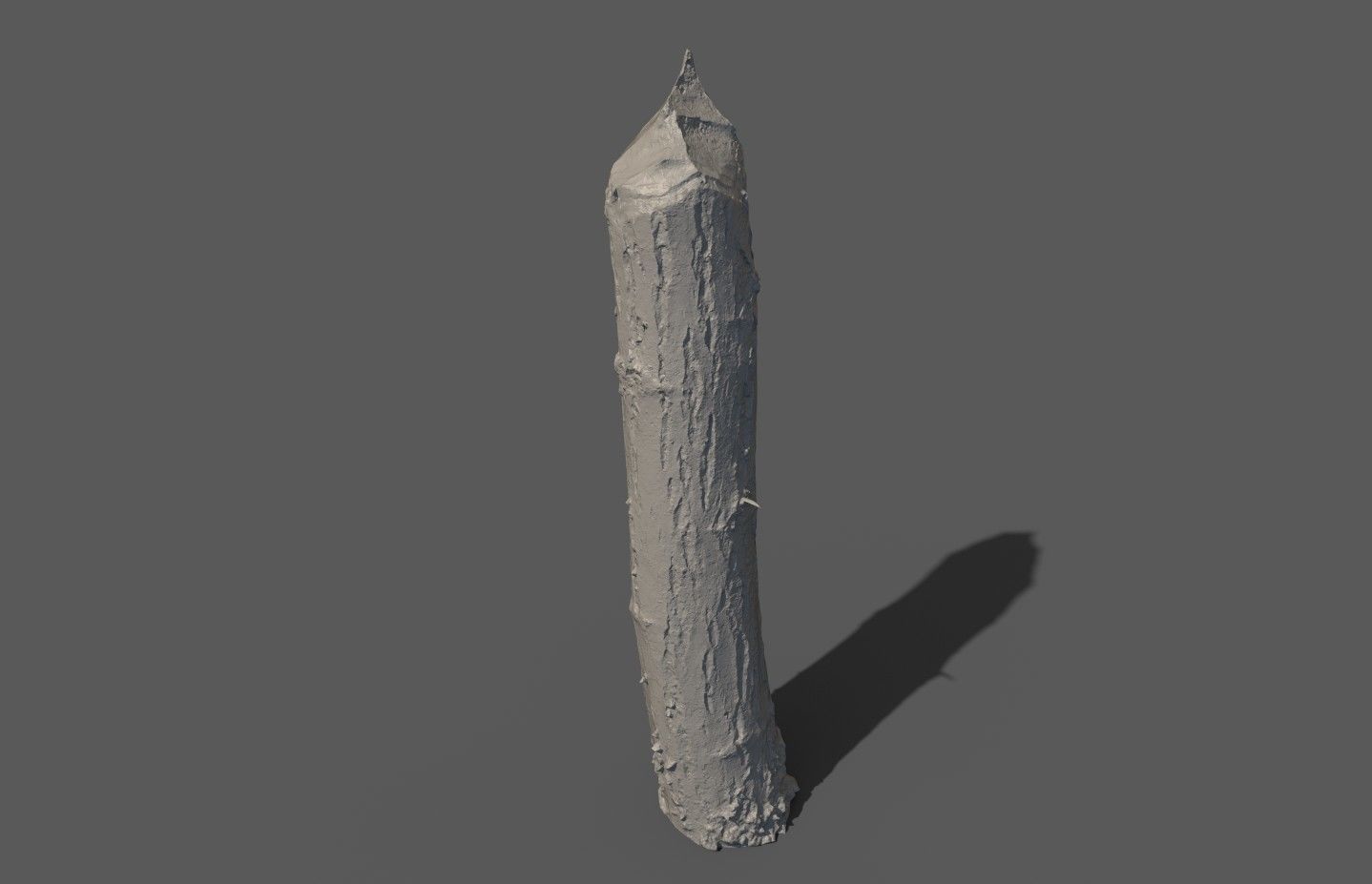 Beaver bitten willow tree stumps pack 3D model_46