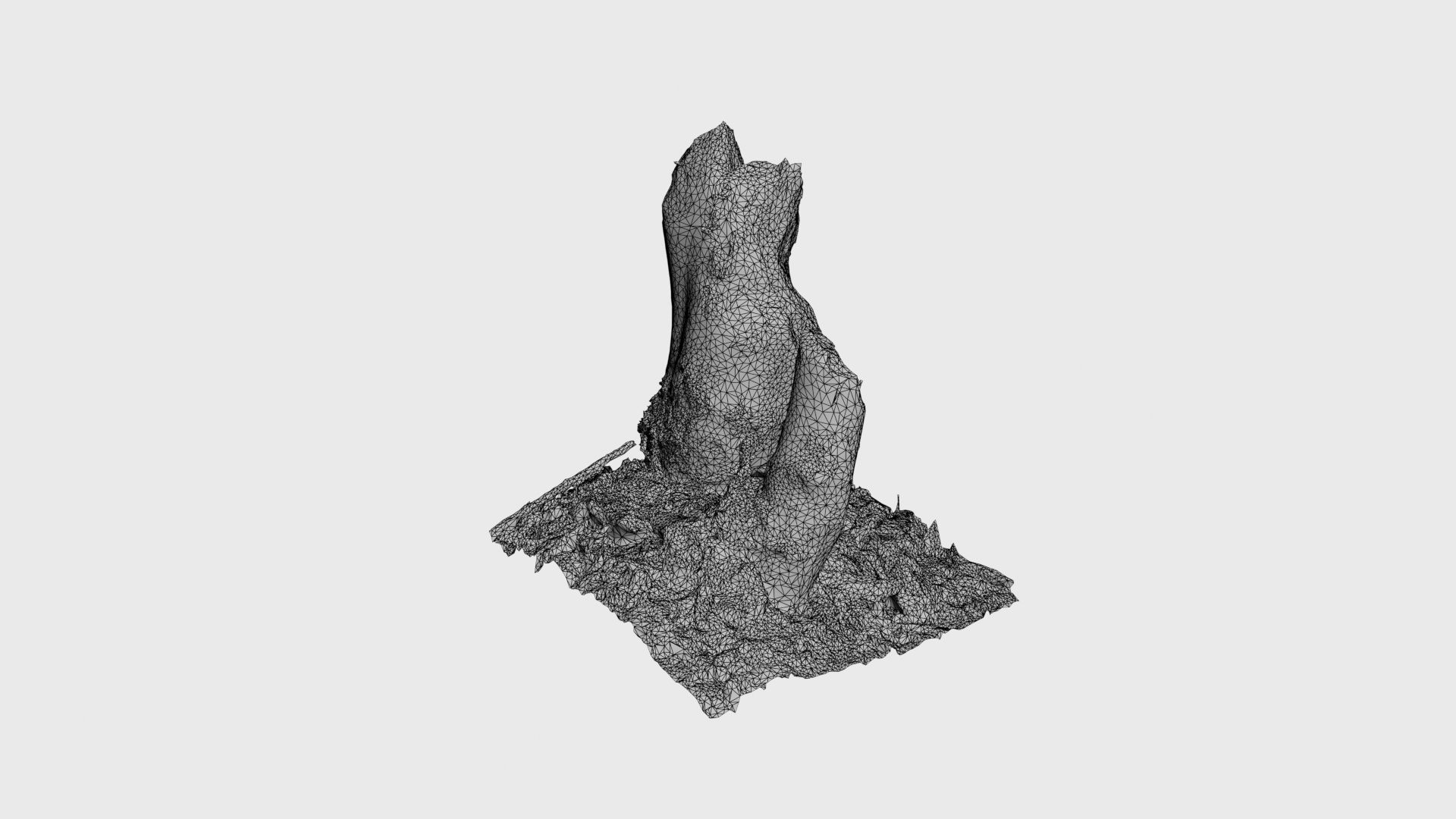 Beaver bitten willow tree stumps pack 3D model_52