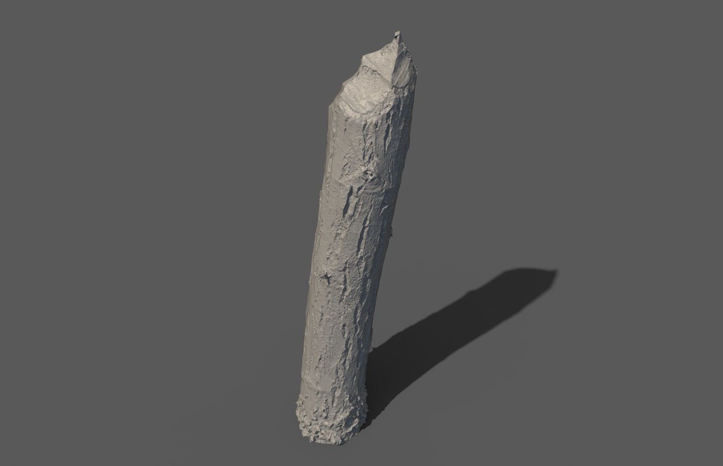 Beaver bitten willow tree stumps pack 3D model_47