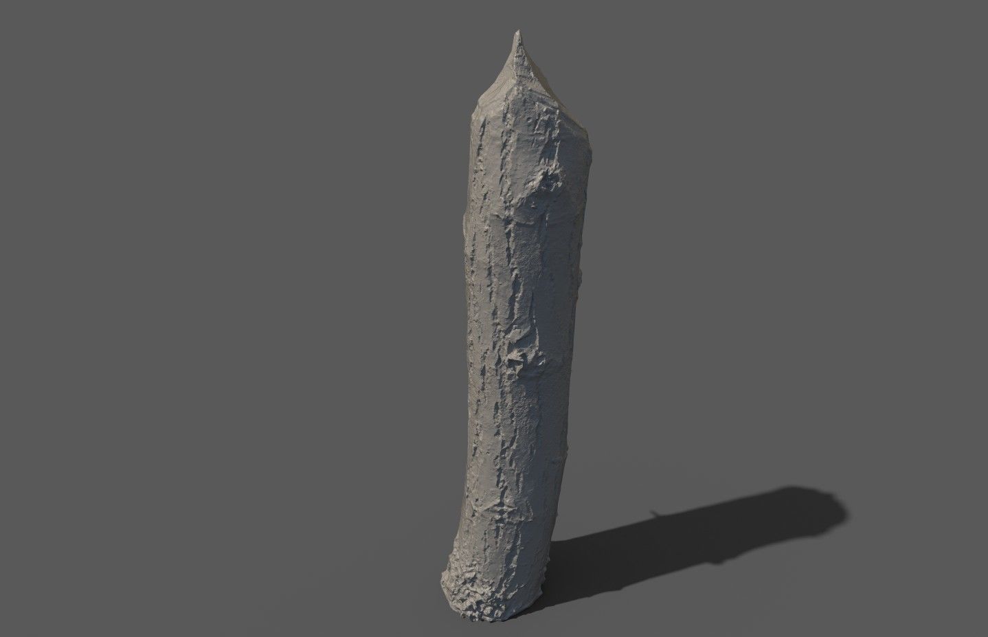 Beaver bitten willow tree stumps pack 3D model_48