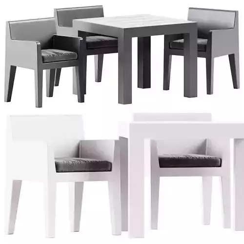 Jut Table and Armchair by Studio Vondom