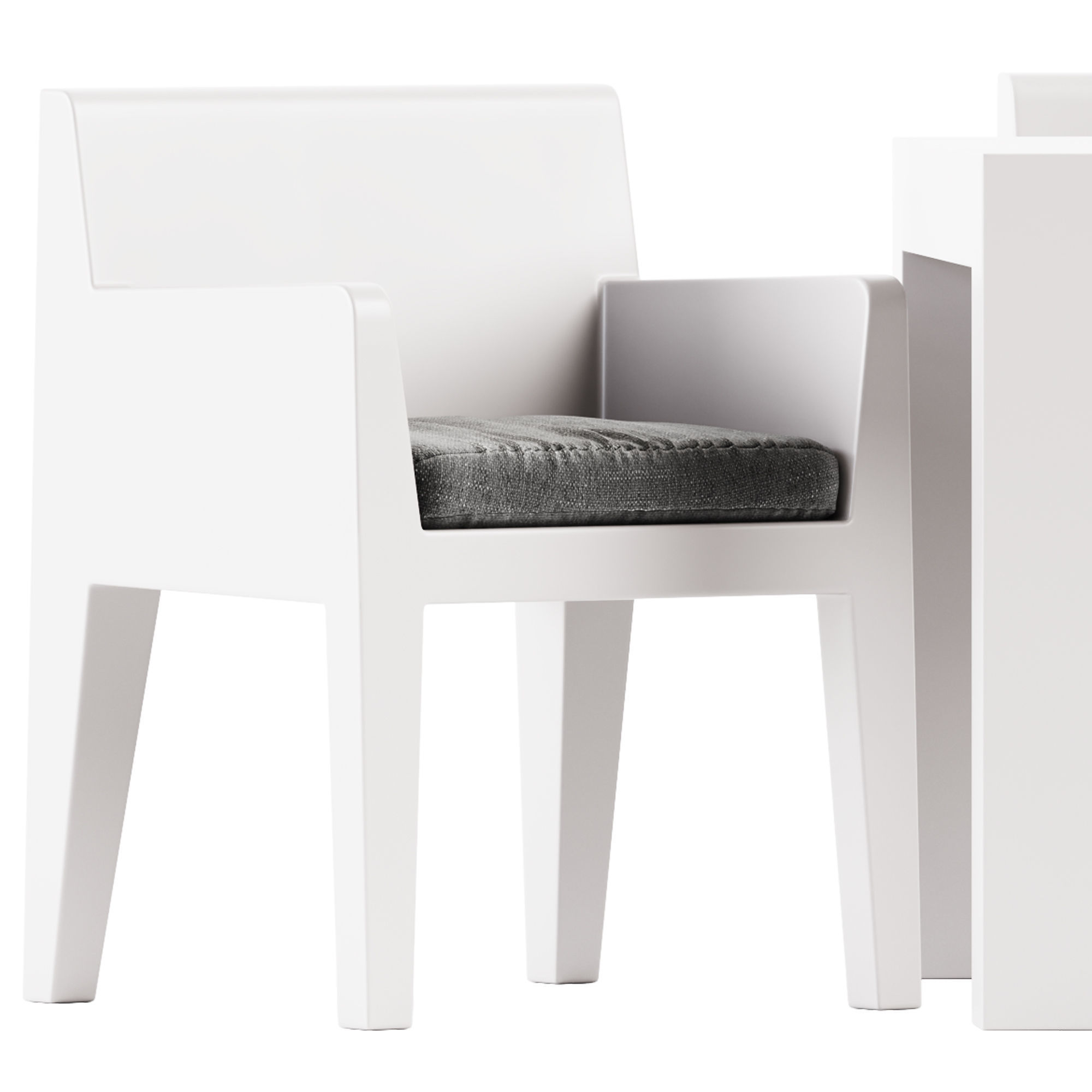 Jut Table and Armchair by Studio Vondom 3D model_3