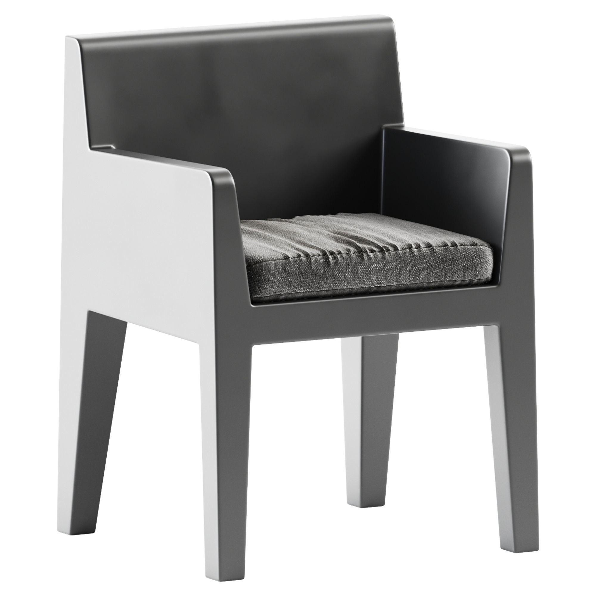 Jut Table and Armchair by Studio Vondom 3D model_4