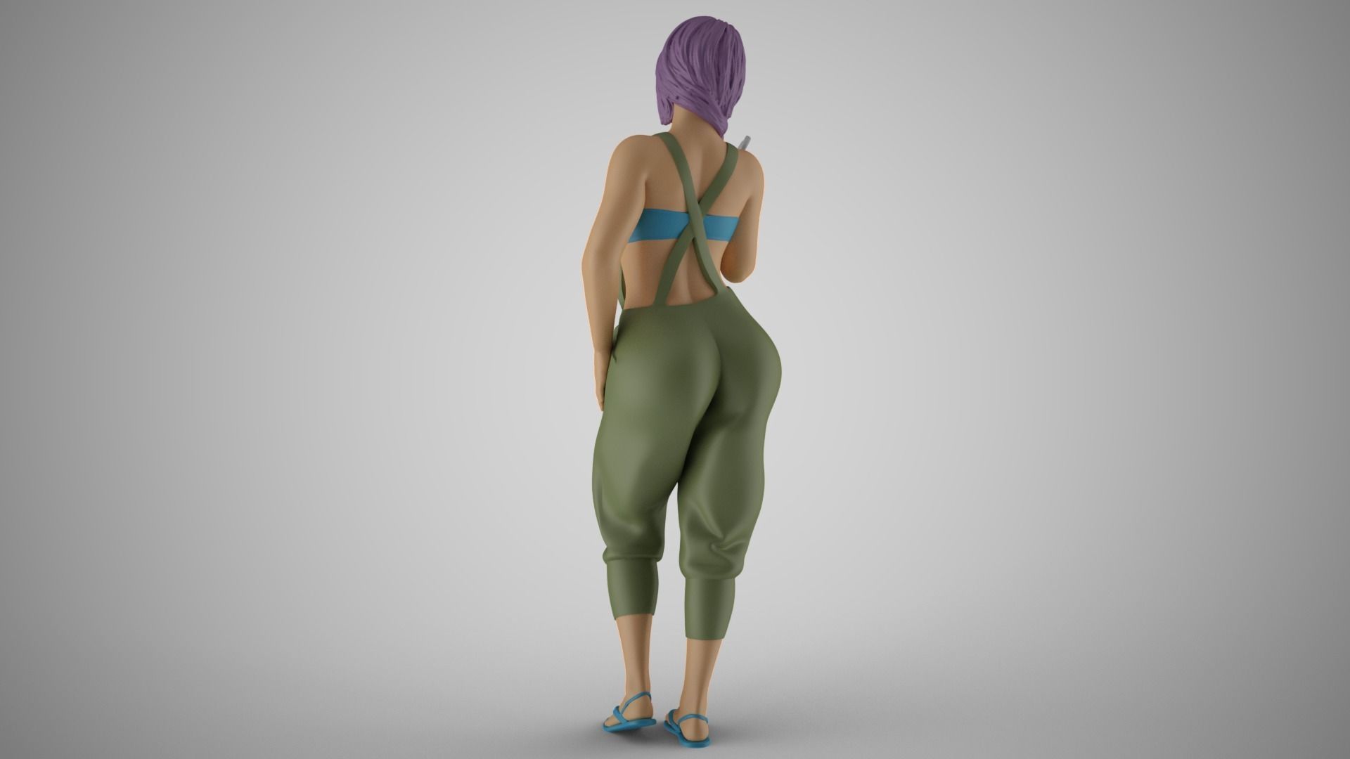 Female Mechanic 3D print model_6