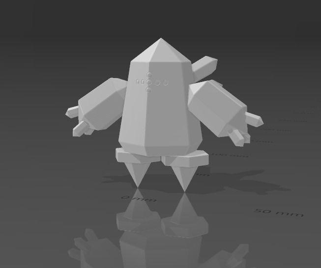 Pokemon Regice with base 3D print model_8