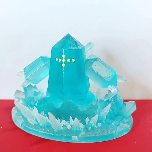 Pokemon Regice with base 3D print model