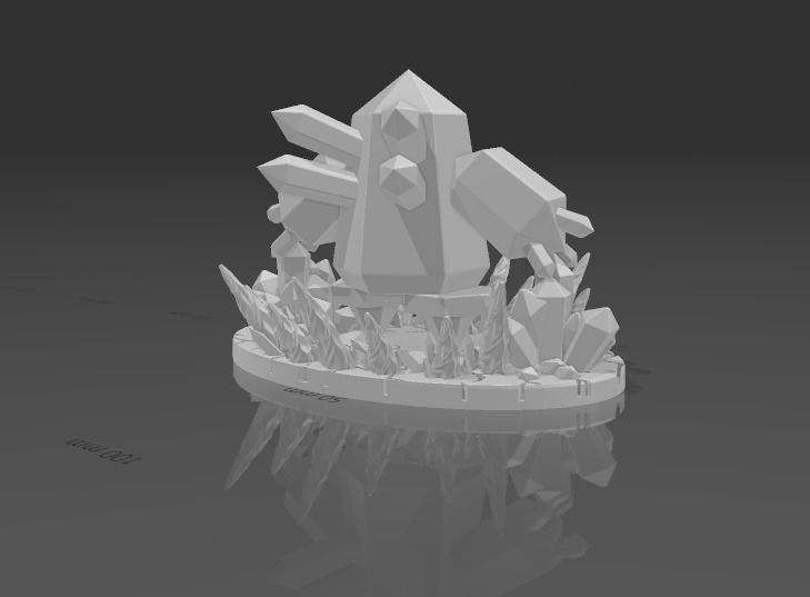 Pokemon Regice with base 3D print model_7
