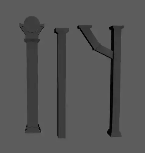 Medieval - Old - Pilars