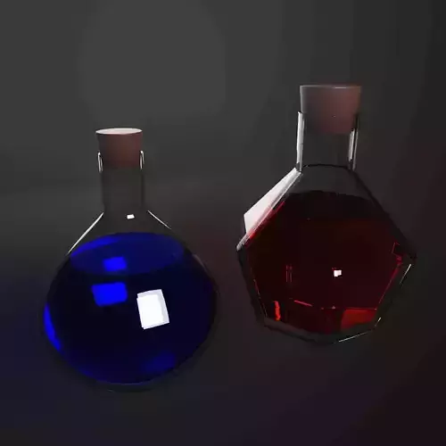 glass chemical bottle 